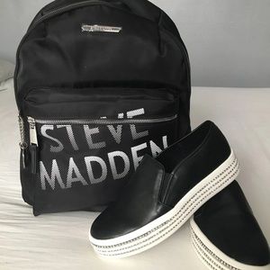 Steven Madden book bag & shoes